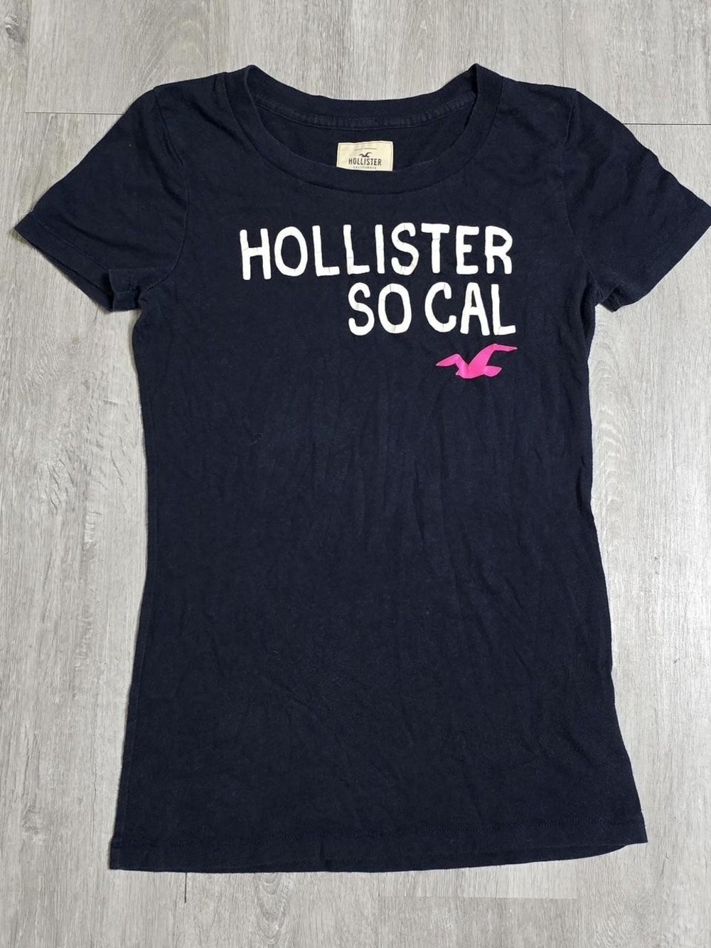 Vintage Y2K Hollister Co."SO CAL" Navy Top Womens Size Medium